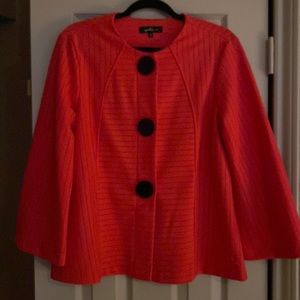Yushi Women’s Swing Jacket Size M Bright Coral